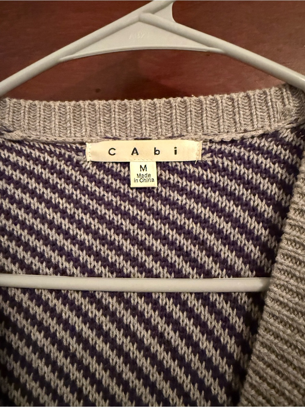 CAbi Navy, Yellow & Red Open-Front Colorblock Cardigan - Picture 3 of 4
